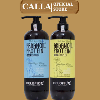 Dầu Gội Xả DELOFIL 800ML * 2 Dưỡng Ẩm Phục Hồi Tái Tạo Cấu Trúc Tóc Hương Nước Hoa