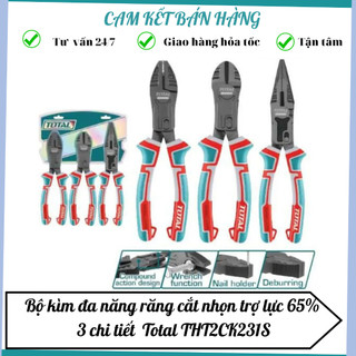 Bộ 3 kềm răng,cắt,nhọn ,tiết kiệm 65% sức so với kềm thông thường mũi nhọn mỏ dài trợ lực 215mm