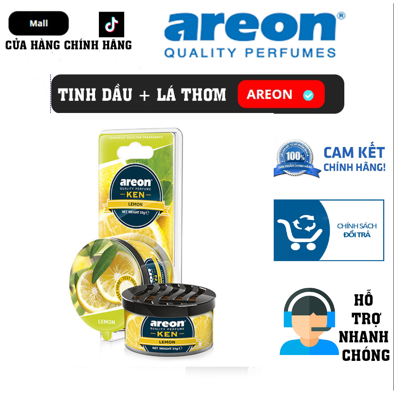 AREON - Sáp thơm ô tô cao cấp hương Chanh Tây