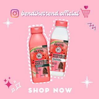 [AUTH-ĐỦ BILL] DẦU GỘI, XẢ GARNIER FRUCTIS PLUMPING TREAT MÙI DƯA HẤU