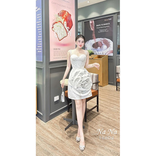 Đầm tapta đính hoa TKCC