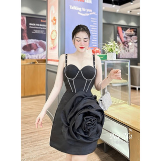 Đầm tapta đính hoa TKCC