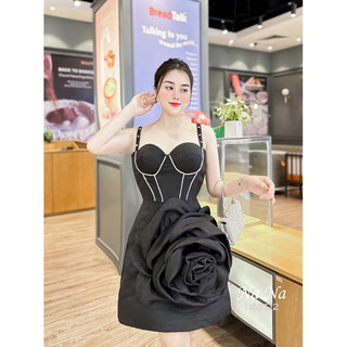Đầm tapta đính hoa TKCC