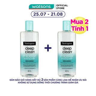 Nước Tẩy Trang Neutrogena Deep Clean Micellar Purifying Water Làm Sạch Da 400ml