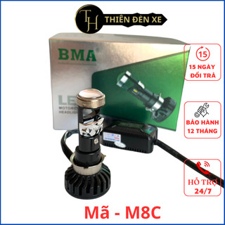 Đèn pha led bi cầu m8c lắp đa năng các dòng xe wave, dream, vision, sh mode,liberty...