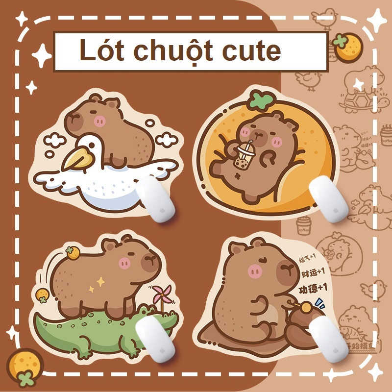 Miếng lót chuột dễ thương hình Capybara