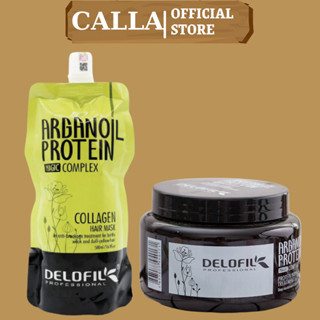 Kem Ủ Tóc DELOFIL 500ml Phục Hồi Tóc Khô Xơ Hư Tổn Siêu Mượt Hương Nước Hoa Chuyên Dụng Cho SALON