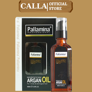 Serum Tinh Dầu Dưỡng Tóc PALLAMINA ARGAN OIL 60ml Phục Hồi Mềm Mượt Cho Tóc Khô Sơ Uốn Nhuộm 