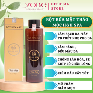 Bột rửa mặt thảo mộc H&H SPA kiềm_dầu, ngừa_mụn, sáng da
