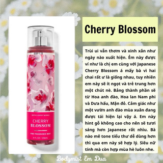 [Bodymist] Xịt Thơm Toàn Thân - CHERRY BLOSSOMS