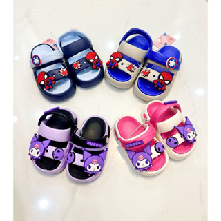 Dép Quai Ngang Có Quai Hậu Cho Bé Trai Bé Gái Siêu Nhẹ Gắn Sticker Nhân Vật Hoạt Hình Dễ Thương Chống Trơn Trượt