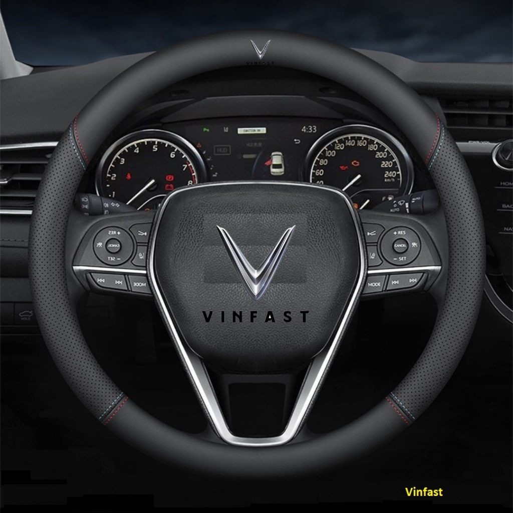 Bọc Vô Lăng Da Nappa Mềm Mịn Bám Tay Phù Hợp Xe Vinfast Fadil, Lux, VF5, VF8, VF9