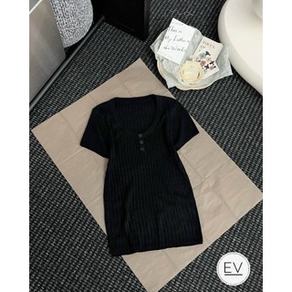 Áo len đũa khuy cổ hàng QC