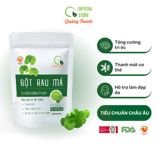 Bột rau má sấy lạnh nguyên chất quảng thanh gói 100gr - mát gan, detox, giải nhiệt cơ thể
