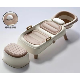 (Hàng có sãn)Ghế Tựa Gội Đầu Trẻ Em Dụng Cụ Gội Đầu Cho Bà Bầu Và Em Bé Giường Gội Đầu Gia Đình Người Lớn Có Thể Gập Lại