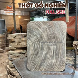 Thớt gỗ nghiến chữ nhật, tròn kích cỡ 29-34cm Thớt Nghiến Hoàng Linh đa năng sử dụng gia đình