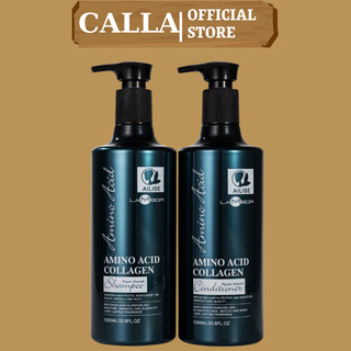 Dầu Gội Xả Keratin AILISE LAMBOR 1000ML * 2 ngăn dầu sạch gầu ngăn rụng hiệu quả siêu mượt
