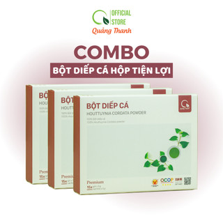Combo 3 Bột Diếp Cá Sấy Lạnh Nguyên Chất  - Giảm mỡ, kháng viêm, hỗ trợ trĩ, táo bón