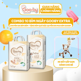 Combo 10 bịch Gooby quần siêu mỏng mềm, thấm hút tốt size M/L/XL/XXL/XXXL cho bé từ 6kg-25Kg
