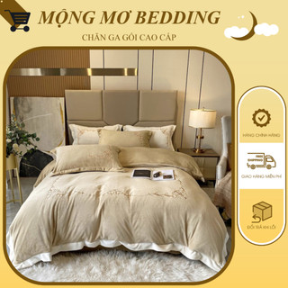 Bộ chăn ga gối nỉ nhung thêu hoàng gia siêu cấp,hoạ tiết thêu thanh lịch và sang trọng, mềm mại và ấm áp