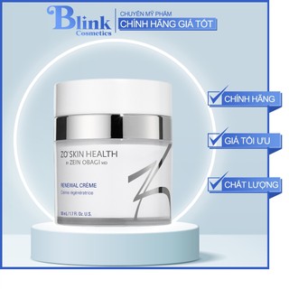 Kem dưỡng ẩm phục hồi ,làm dịu và mềm mịn da zo skin health renewal cremé 50ml - blink cosmetics