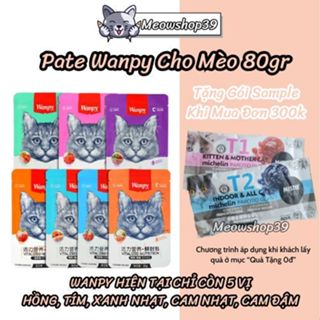 Combo 30 - 60 gói Pate Wanpy 80gr cho Mèo