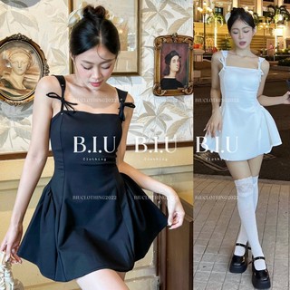 Đầm dây buộc vai dáng xòe dây đan lưng sexy quyến rũ Gali Dress Biu Clothing BB0343