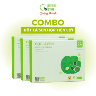 Bột lá sen sấy lạnh nguyên chất hộp 45g - ngủ ngon, giảm mỡ máu, mát gan, mờ nám, tàn nhang