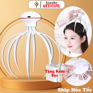 Máy massage đầu thư giãn JUSUKE giảm căng thẳng ngủ ngon giấc bảo hành 1 năm