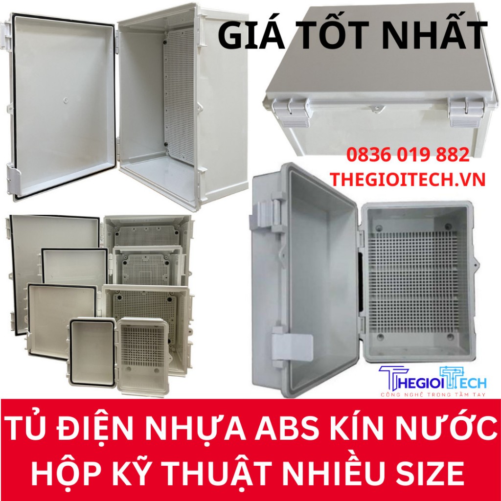 Tủ điện, Hộp kỹ thuật kín chống nước ABS Lihhan Lioa KYE HKT01 02 03 A B C 150x190x115 225x155x125 295x195x150 JL00B 00C - KQX-300x400x200