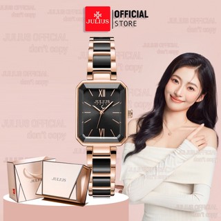 JA-1273 đồng hồ nữ Julius dây đá + hợp kim | Julius Official