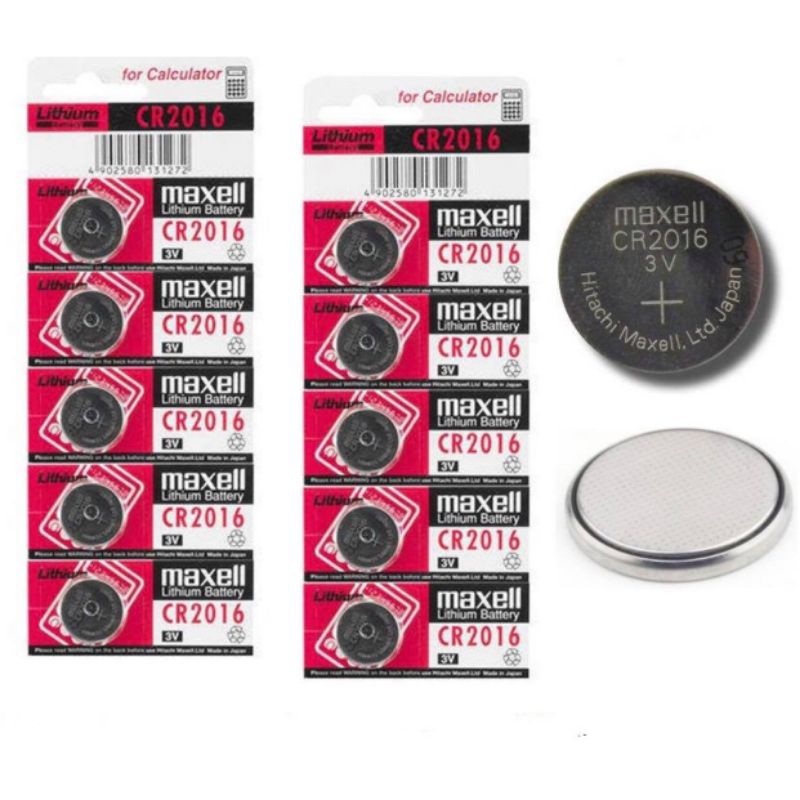 Pin CR2016 Maxell 3V vỉ 5 viên