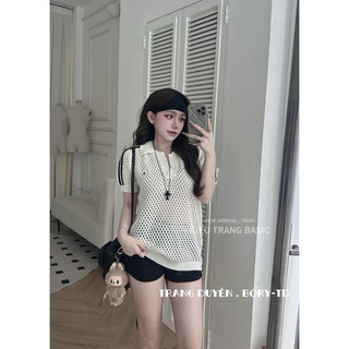 Áo polo len lỗ Das hot hit Kiều Trang