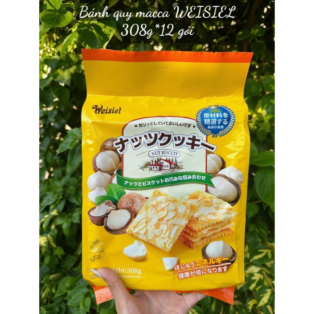 [BỊCH 308G] BÁNH NGÓI MIX HẠT DINH DƯỠNG WEISIEL [HẠT MACCA]