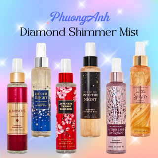 Diamond shimmer mist - xịt thơm nhũ kim tuyến bath & body works diamond shimmer mist 146ml