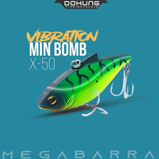 Mồi câu lure vibration megabarra mini bomb,mồi câu cá lóc,chẽm,mú,ngựa nam megabarra
