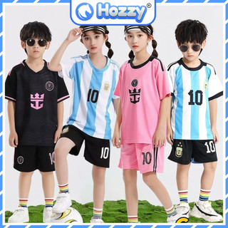 Bộ thể thao bóng đá trẻ em bé trai bé gái 15-55kg hàng QC cao cấp Hozzy chất thông hơi mềm mát