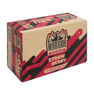 Thùng 24 lon nước tăng lực Warrior hương dâu 325ml