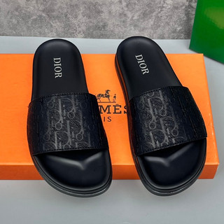 Các mẫu dép nam logo khắc laze mặt pu quai da dép quai ngang thời trang hottrend size 38-43