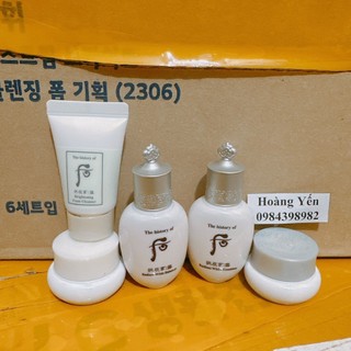 [XẢ KHO] Whoo dưỡng trắng da 5 món mini-Whoo Seol Radiant White (HÀNG LẺ K HỘP)