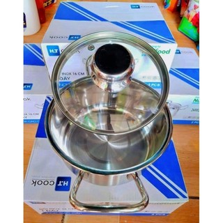 Nồi inox 20cm nắp kính. Quà khuyến mãi sữa Nutifood