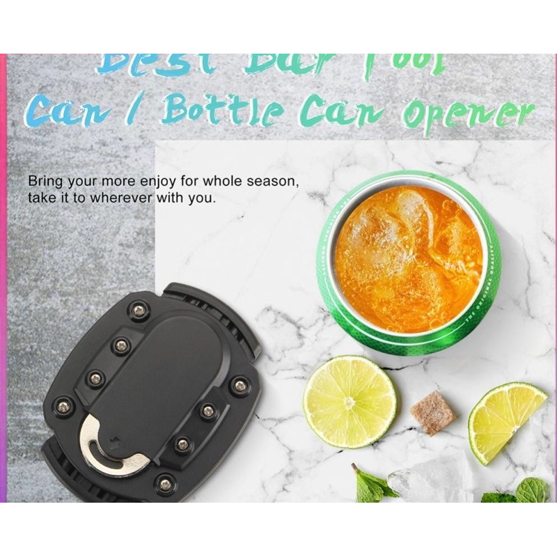 Dụng cụ mở hộp bia 2 trong 1 Tiết kiệm nhân công Dụng cụ tháo nắp bia đa chức năng