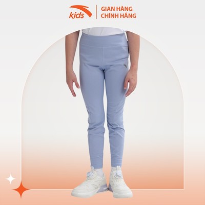 Quần Dài Thể Thao Bé Gái Running Anta Kids W362339742 Form Legging Co Dãn Vận Động Thoải Mái