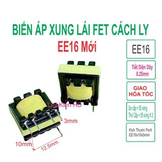 Biến áp cách ly ee16 quấn sẵn giá 5 cái - linhkien hd