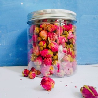 100g nụ hoa hồng đà lạt thảo mộc đẹp sấy khô cao cấp, trà hoa hồng nguyên bông thơm