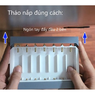 Khay pin x7 - 18650, 21700 (kết nối dòng cao, chống oxy hóa)