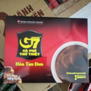 Cà phê g7 hòa tan đen hộp 50 gói 2g của trung nguyên