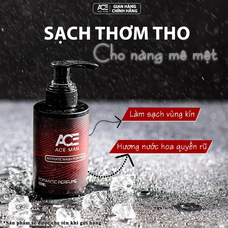 Dung Dịch Vệ Sinh Nam Giới Hương Bạc Hà ACEMAN Rhys Ultimate 100ml - Bọt Vệ Sinh Nam Giới