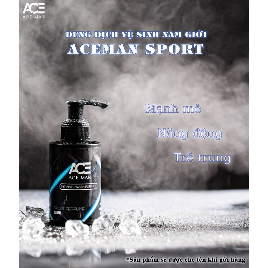 Dung Dịch Vệ Sinh Nam Giới Hương Bạc Hà ACEMAN Rhys Ultimate 100ml - Bọt Vệ Sinh Nam Giới