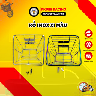 Rổ Inox Xi Màu Gắn Dream, Wave, Sirius Phụ Kiện Xe PKPEE